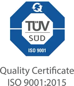 TÜV SÜD · Quality Certificate ISO 9001:2015